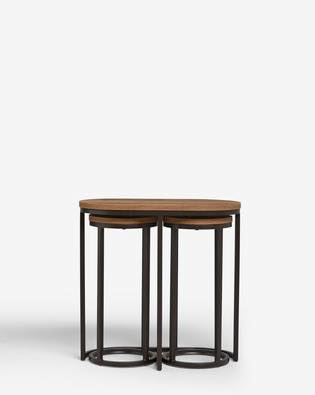 Round Nesting Living Lounge Bedroom Side Tables (Set of 3) (1163)