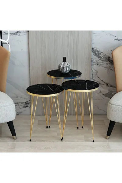 1 PCS / SET OF 3 ROUND COffee Table (1123)