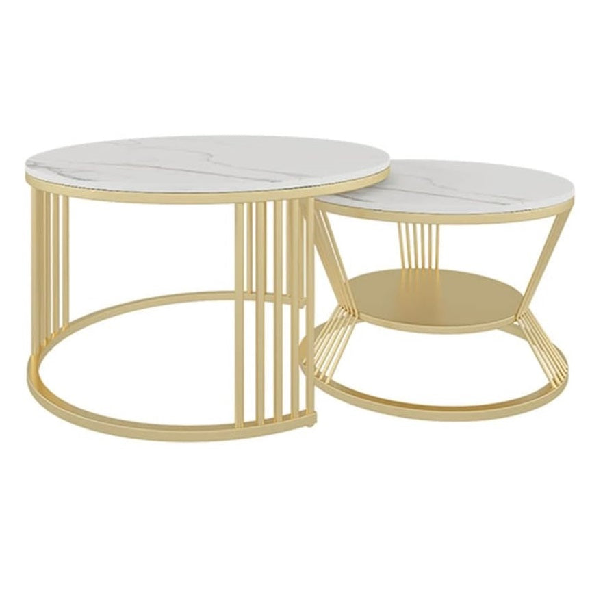 Mocker Living Lounge Round Center Table (Set of 2) (1154)