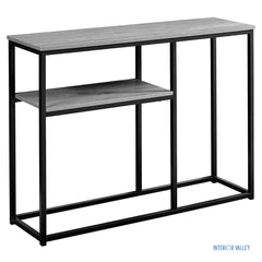 2-Tier Slim Console Table for Entryway with Open Storage Shelf (1138)