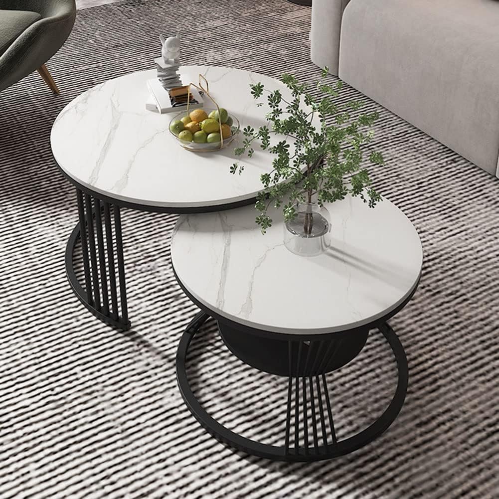 Mocker Living Lounge Round Center Table (Set of 2) (1154)