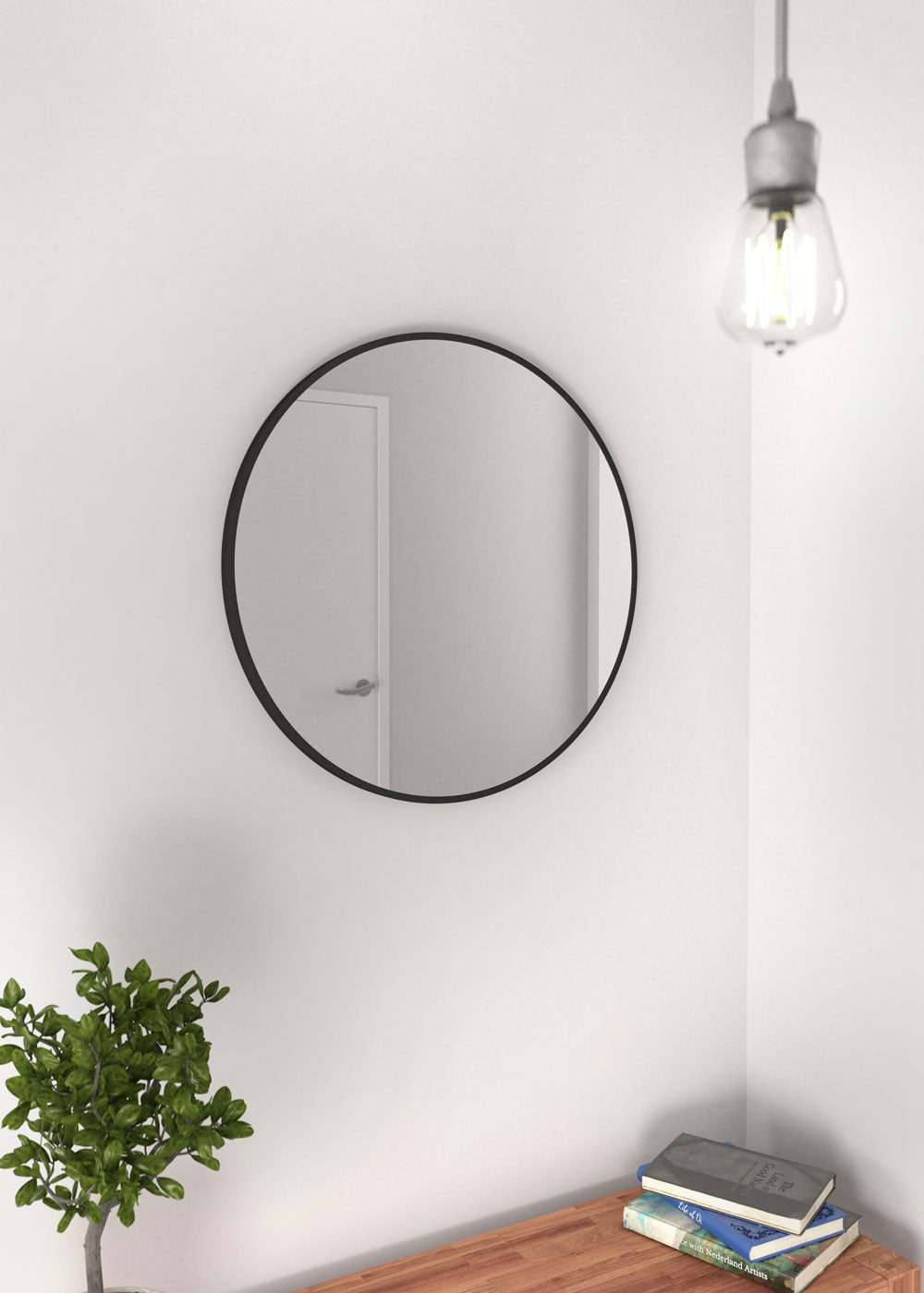 Lutino round mirror (1194)