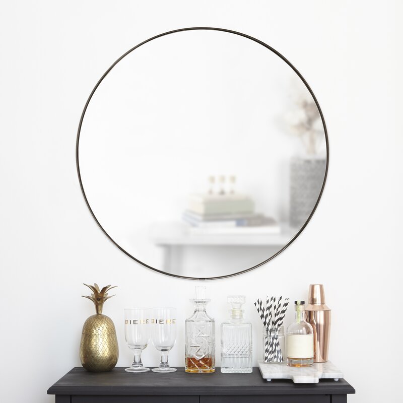 Lutino round mirror (1194)