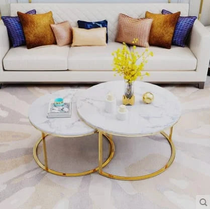 MODERN NESTING ROUND 2Pcs CENTER TABLE (1129)