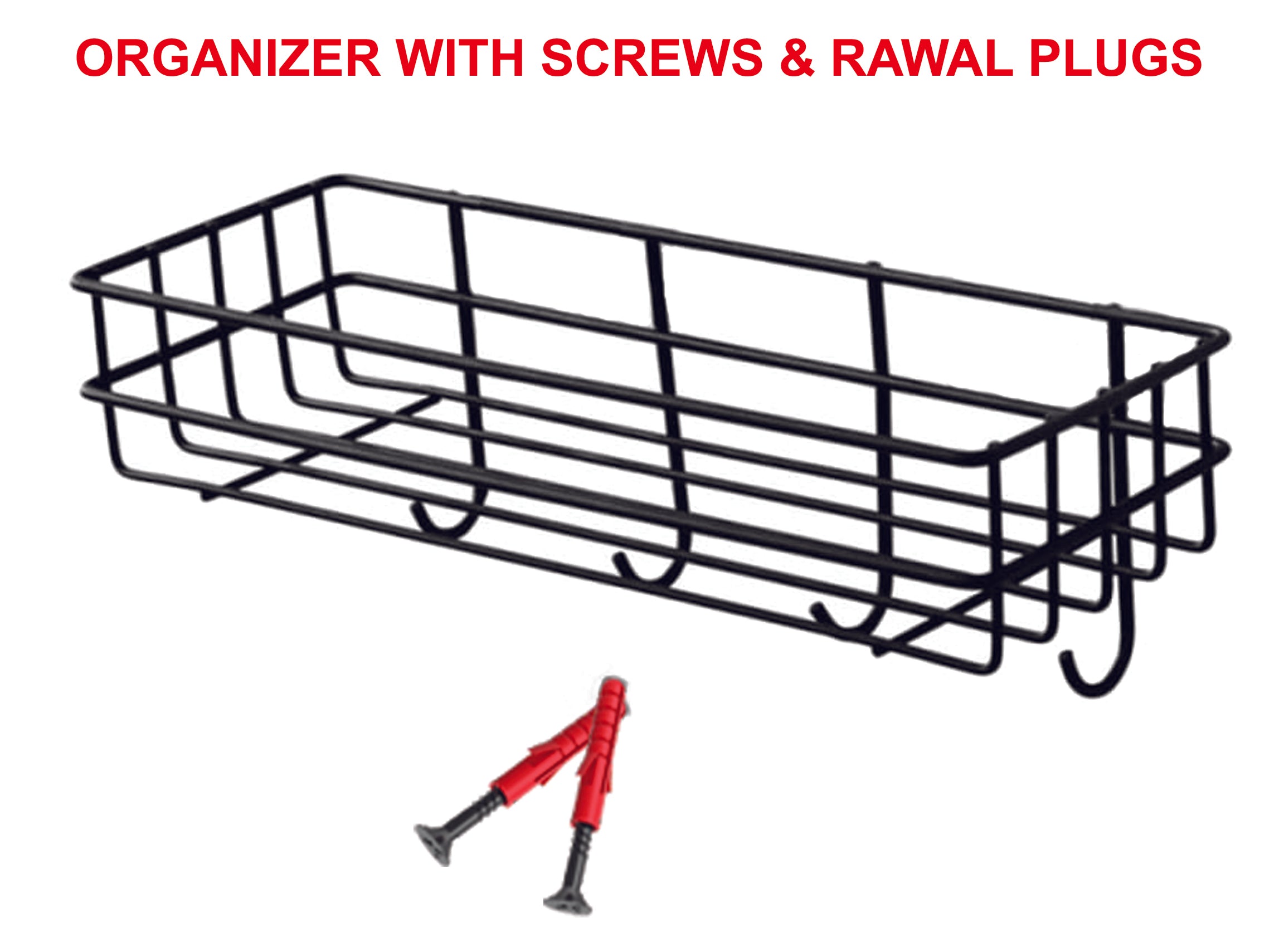 BATHROOM KITCHEN PUNCH CORNER FRAME SHOWER SHELF WROUGHT IRON (1204)