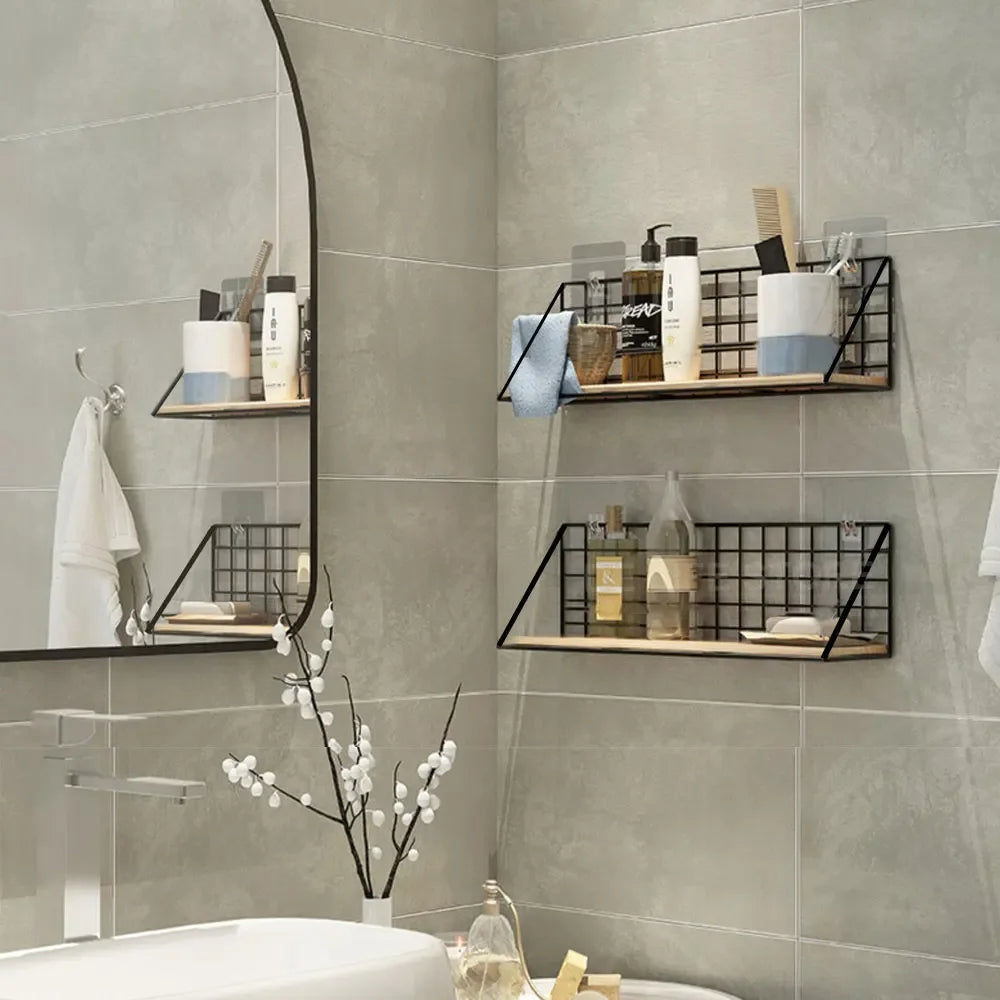 Single piece Wall Mounted Shelves  Wood Hanging Shelf For Living Room (1146)