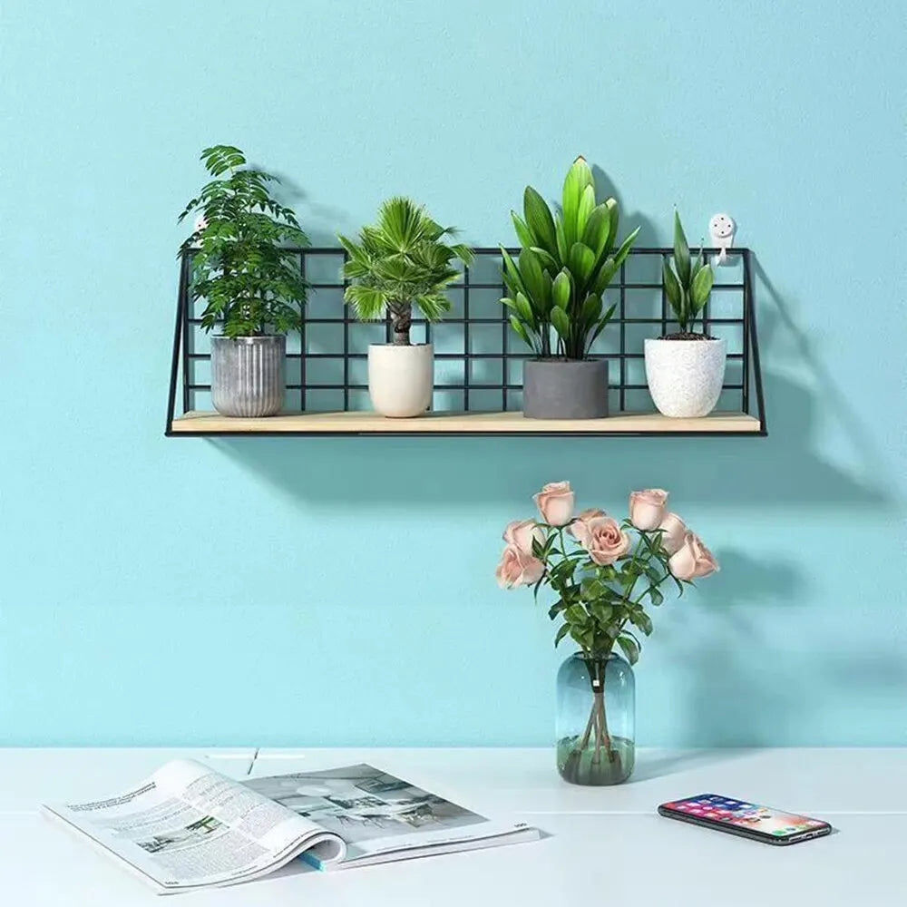 Single piece Wall Mounted Shelves  Wood Hanging Shelf For Living Room (1146)