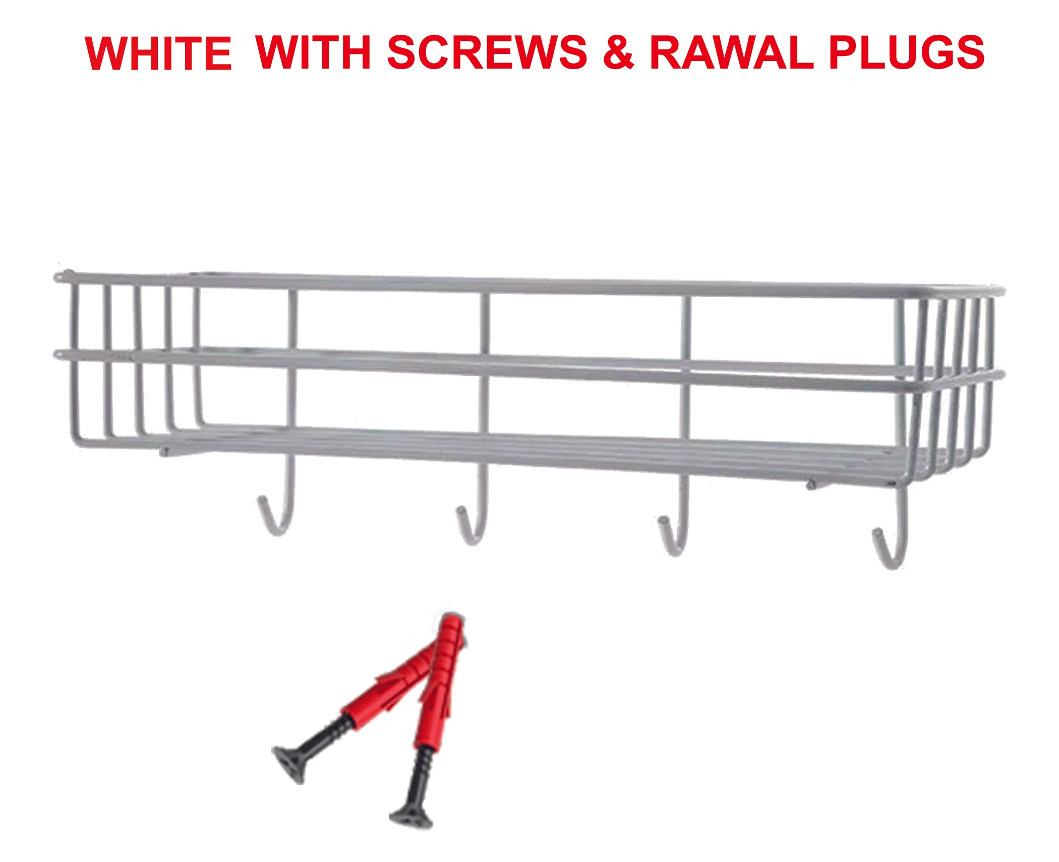 BATHROOM KITCHEN PUNCH CORNER FRAME SHOWER SHELF WROUGHT IRON (1204)